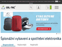 Tablet Screenshot of cel-tec.cz
